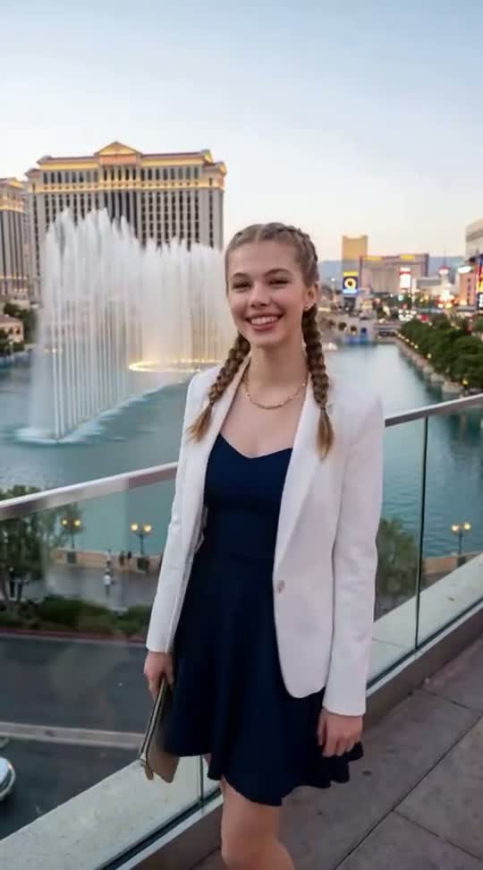 Las Vegas portrait in motion