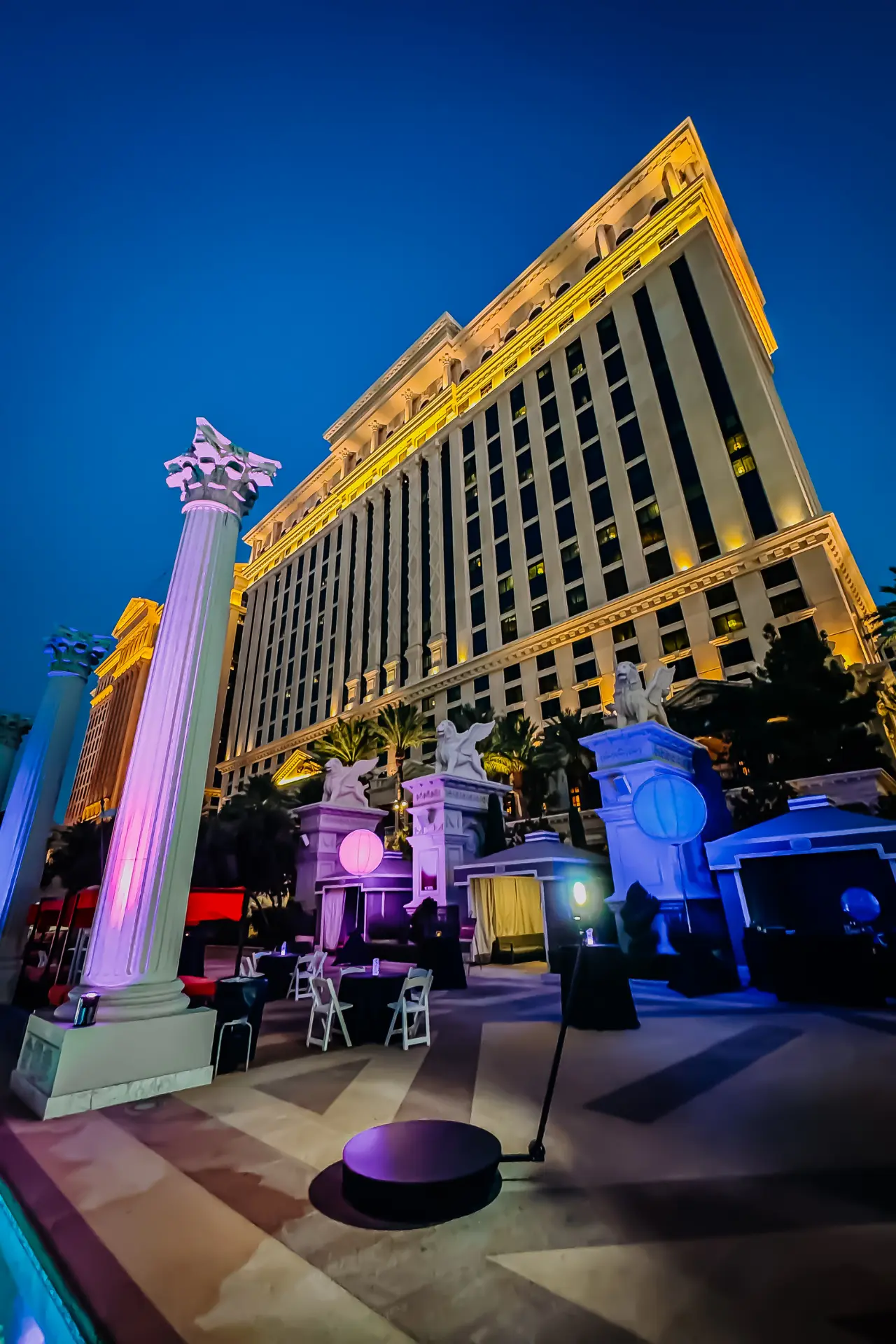 360 Video Booth setup at Caesars Palace in Las Vegas