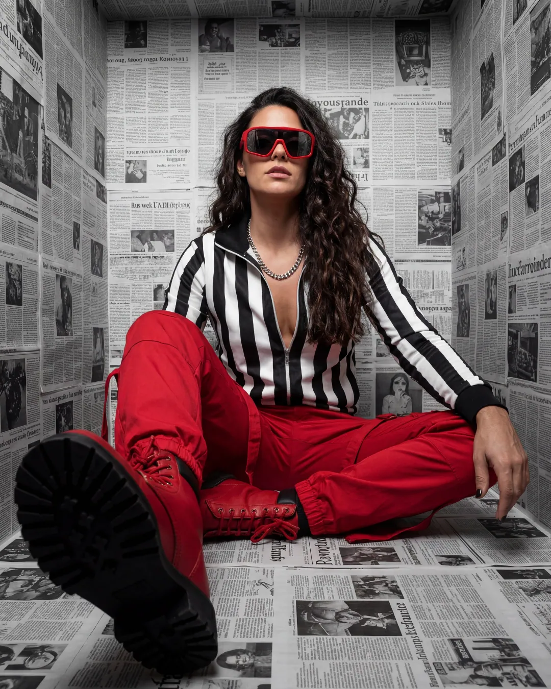 Newspaper Room Portrait