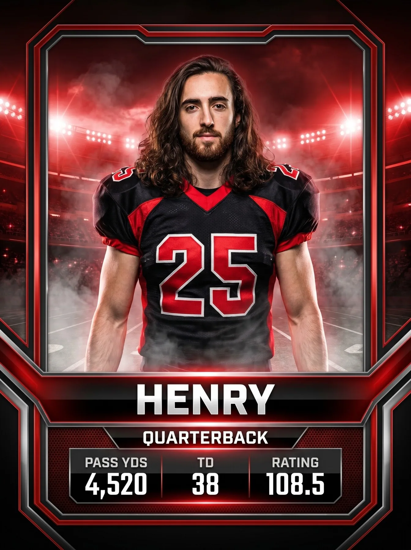 Premium trading card print sample